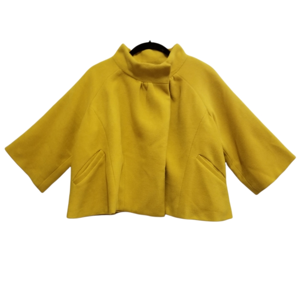 Kind Like Love Yellow Poncho Coat Size M